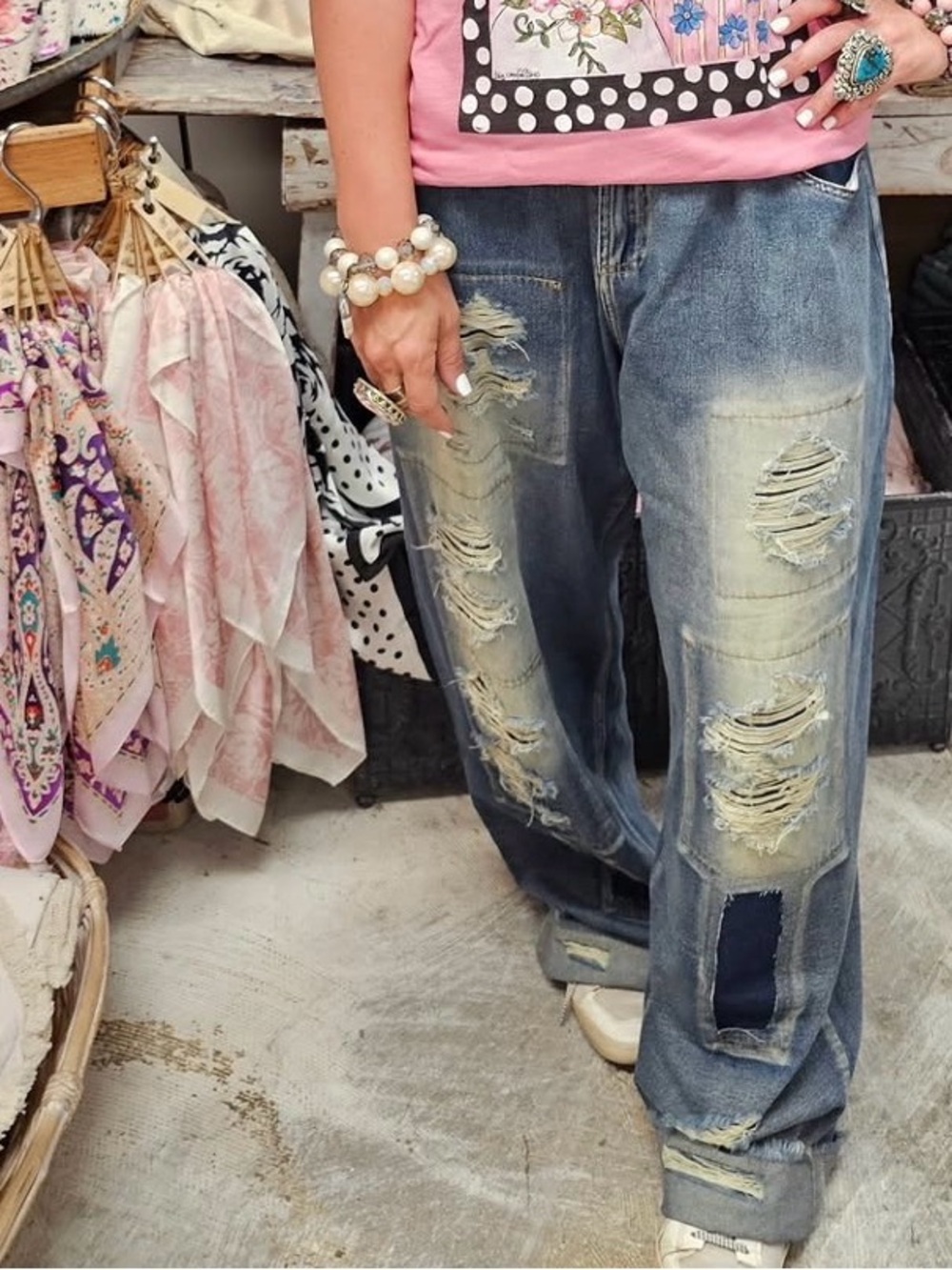 A Rare Bird NWT Grunge Jeans